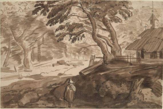 Landscape with a Seated Man Landscape with a Seated Man