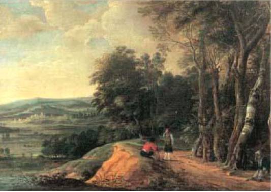 Landscape with Travelers