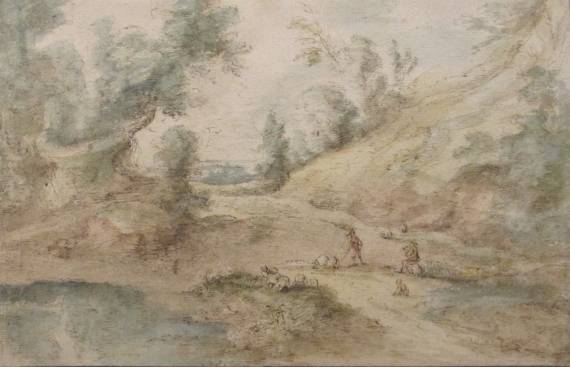 Landscape with Shepherds and Flock 