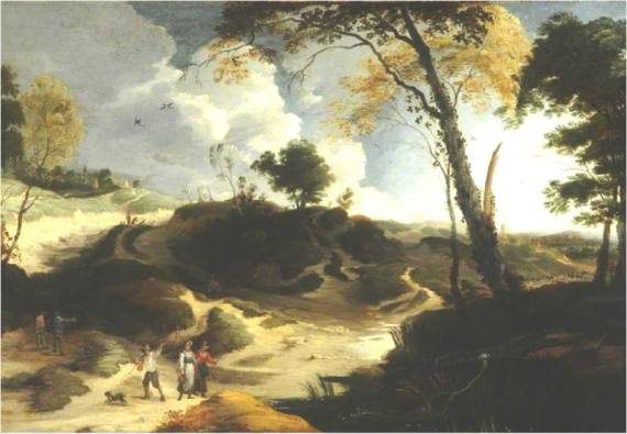 Landscape with Figures and Haymakers Landscape with Figures and Haymakers