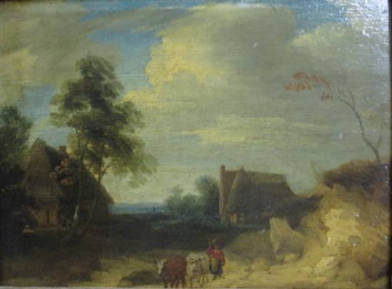 Landscape with Cattle and Hamlet