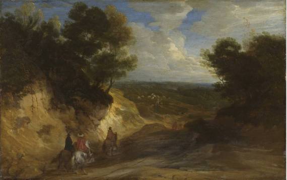 Horsemen passing through a Ravine 