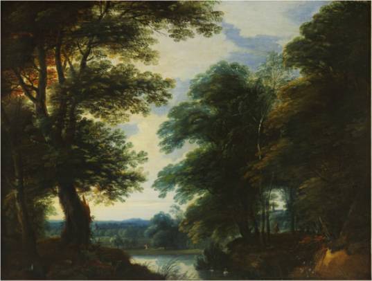 A River in a Wooded Landscape