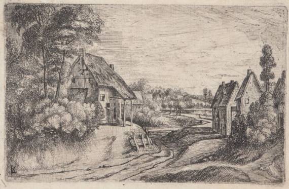 Landscape with a Road between Farms (I) Landscape with a Road between Farms (I)