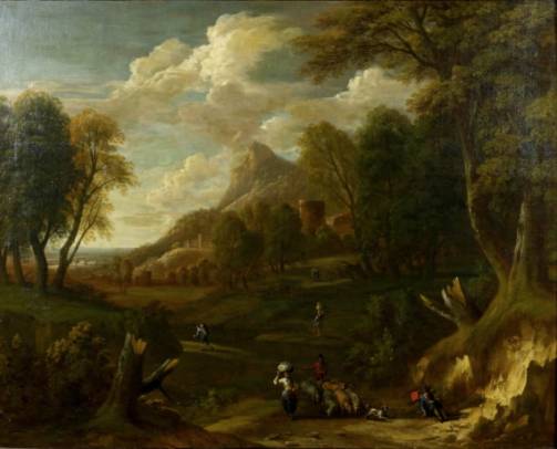 Landscape with Travelers and Shepherd Landscape with Travelers and Shepherd