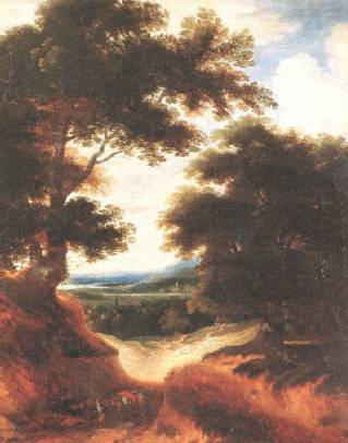 Landscape with Peasant and Donkey