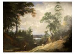 Sunken Path in an Animated Wooded Landscape 
