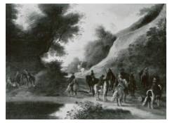Work 1049: Sunken Road with Armed Horsemen