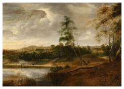 Work 1081: A Landscape with a Pond