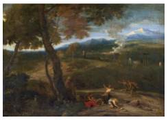 Work 1123: Arcadian Landscape with Diana and Her Followers Hunting 