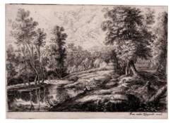 Work 1199: Landscape with Lake and Round Tower