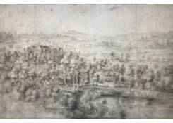 Work 1201: An Extensive Landscape with a Chateau in a Wood and Other Building near a Lake in the Foreground