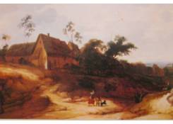 paintings CB:189 A Hamlet on a Hill, Woman and Child