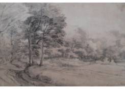 drawings CB:569 Woody Landscape with Road 