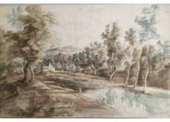 Work 659: Wooded Landscape with a Cloister