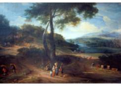 Work 755: Landscape with Jacob Pilgrims and Peasants