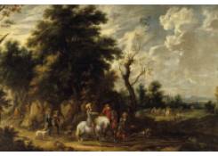 Work 975: Landscape with a Hunting Party